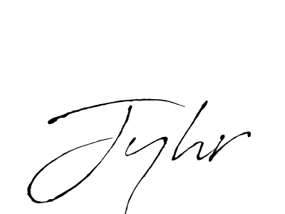 How to make Jyhr signature? Antro_Vectra is a professional autograph style. Create handwritten signature for Jyhr name. Jyhr signature style 6 images and pictures png