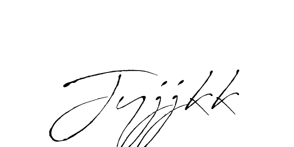 How to make Jyjjkk signature? Antro_Vectra is a professional autograph style. Create handwritten signature for Jyjjkk name. Jyjjkk signature style 6 images and pictures png