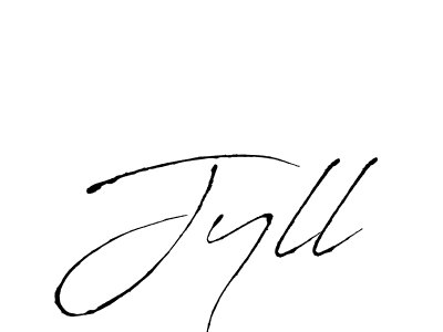 You should practise on your own different ways (Antro_Vectra) to write your name (Jyll) in signature. don't let someone else do it for you. Jyll signature style 6 images and pictures png