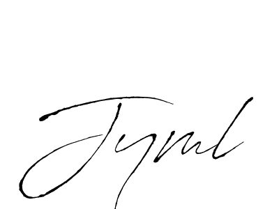 Also we have Jyml name is the best signature style. Create professional handwritten signature collection using Antro_Vectra autograph style. Jyml signature style 6 images and pictures png