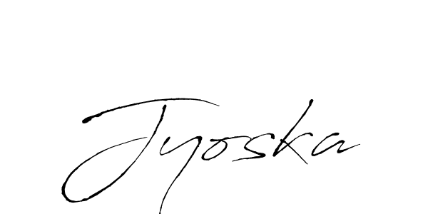 Make a beautiful signature design for name Jyoska. With this signature (Antro_Vectra) style, you can create a handwritten signature for free. Jyoska signature style 6 images and pictures png