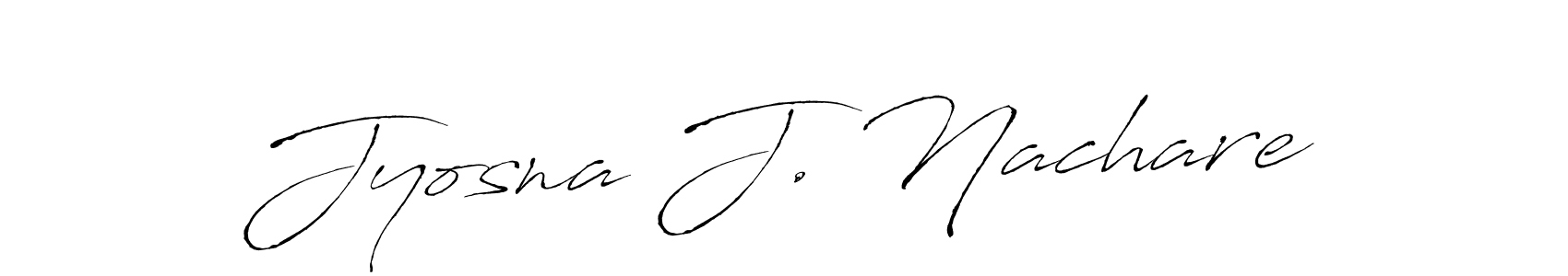 Use a signature maker to create a handwritten signature online. With this signature software, you can design (Antro_Vectra) your own signature for name Jyosna J. Nachare. Jyosna J. Nachare signature style 6 images and pictures png