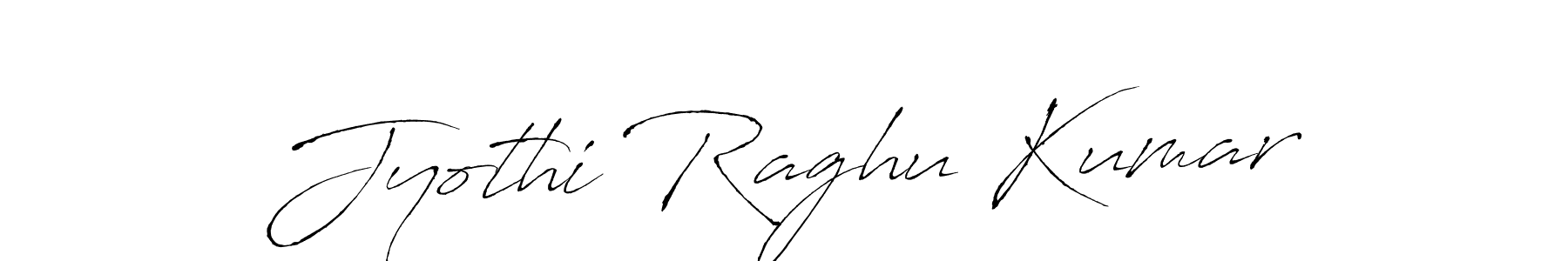 Create a beautiful signature design for name Jyothi Raghu Kumar. With this signature (Antro_Vectra) fonts, you can make a handwritten signature for free. Jyothi Raghu Kumar signature style 6 images and pictures png