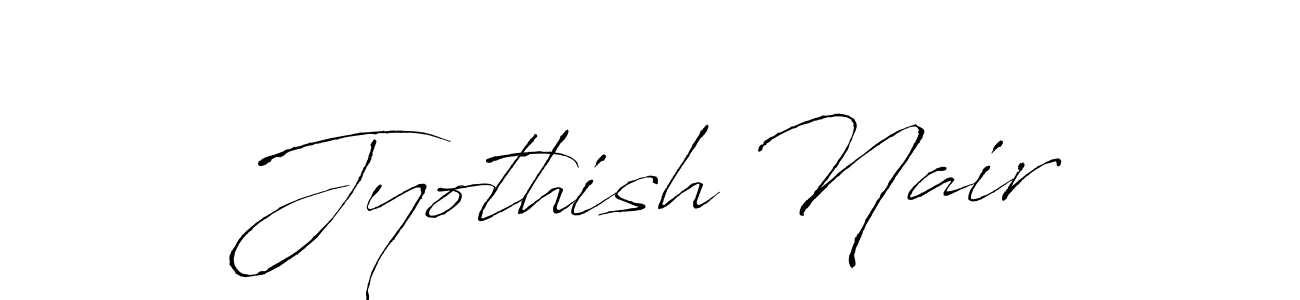 You should practise on your own different ways (Antro_Vectra) to write your name (Jyothish Nair) in signature. don't let someone else do it for you. Jyothish Nair signature style 6 images and pictures png