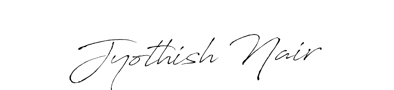 Use a signature maker to create a handwritten signature online. With this signature software, you can design (Antro_Vectra) your own signature for name Jyothish Nair. Jyothish Nair signature style 6 images and pictures png