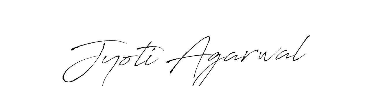 Create a beautiful signature design for name Jyoti Agarwal. With this signature (Antro_Vectra) fonts, you can make a handwritten signature for free. Jyoti Agarwal signature style 6 images and pictures png