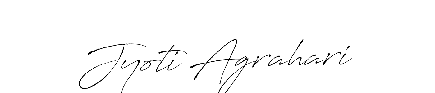 Antro_Vectra is a professional signature style that is perfect for those who want to add a touch of class to their signature. It is also a great choice for those who want to make their signature more unique. Get Jyoti Agrahari name to fancy signature for free. Jyoti Agrahari signature style 6 images and pictures png