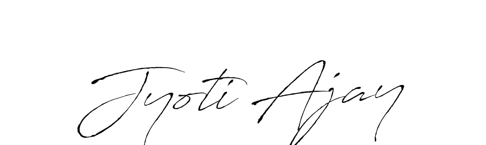 Make a beautiful signature design for name Jyoti Ajay. With this signature (Antro_Vectra) style, you can create a handwritten signature for free. Jyoti Ajay signature style 6 images and pictures png