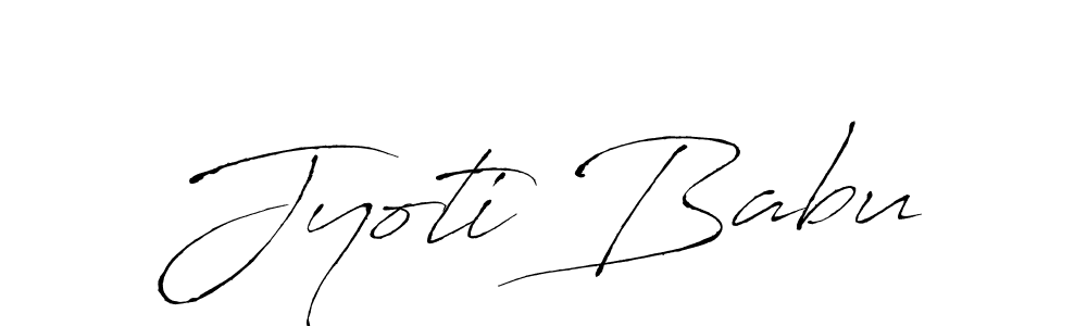 Make a beautiful signature design for name Jyoti Babu. With this signature (Antro_Vectra) style, you can create a handwritten signature for free. Jyoti Babu signature style 6 images and pictures png