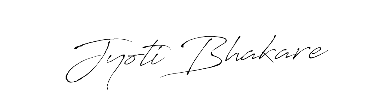 Make a beautiful signature design for name Jyoti Bhakare. With this signature (Antro_Vectra) style, you can create a handwritten signature for free. Jyoti Bhakare signature style 6 images and pictures png