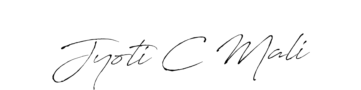 Also we have Jyoti C Mali name is the best signature style. Create professional handwritten signature collection using Antro_Vectra autograph style. Jyoti C Mali signature style 6 images and pictures png