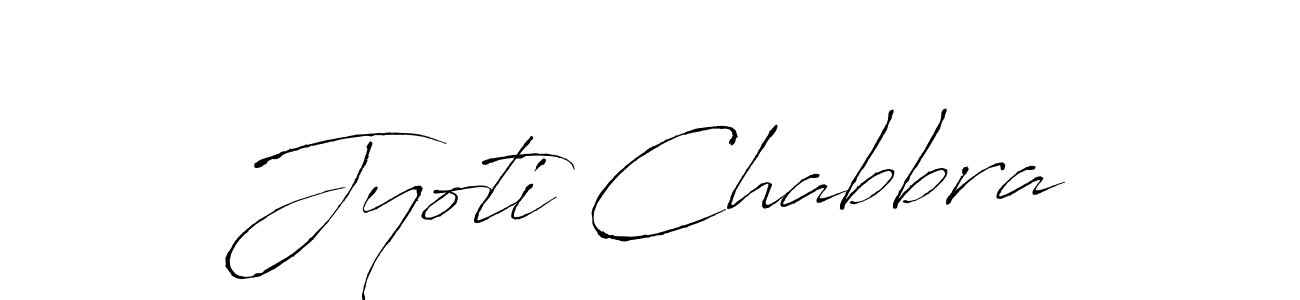 Create a beautiful signature design for name Jyoti Chabbra. With this signature (Antro_Vectra) fonts, you can make a handwritten signature for free. Jyoti Chabbra signature style 6 images and pictures png