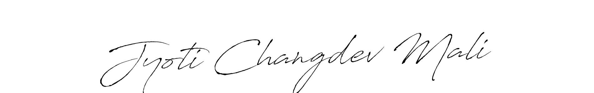 Create a beautiful signature design for name Jyoti Changdev Mali. With this signature (Antro_Vectra) fonts, you can make a handwritten signature for free. Jyoti Changdev Mali signature style 6 images and pictures png