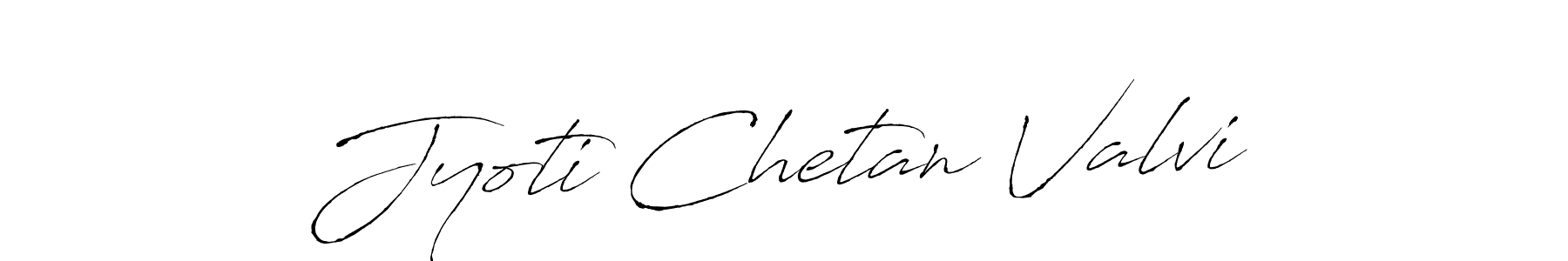 Create a beautiful signature design for name Jyoti Chetan Valvi. With this signature (Antro_Vectra) fonts, you can make a handwritten signature for free. Jyoti Chetan Valvi signature style 6 images and pictures png