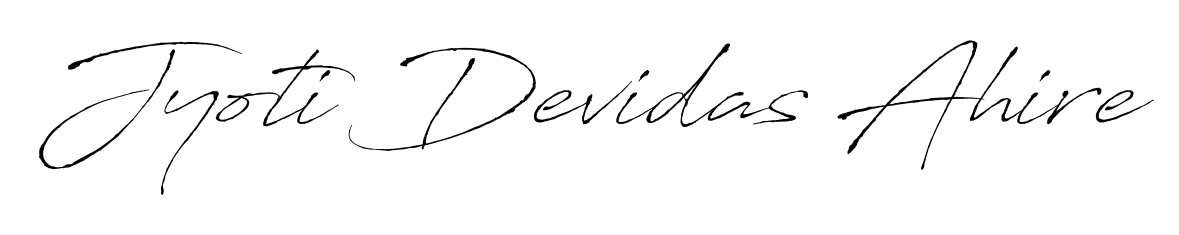 Create an unforgettable impression when signing with Jyoti Devidas Ahire name styled in Antro_Vectra typography. 100% free online generator. Jyoti Devidas Ahire signature style 6 images and pictures png