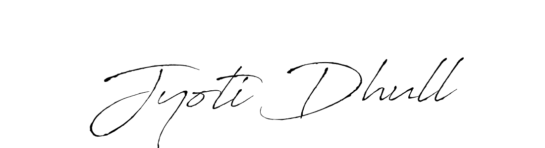 Make a beautiful signature design for name Jyoti Dhull. With this signature (Antro_Vectra) style, you can create a handwritten signature for free. Jyoti Dhull signature style 6 images and pictures png