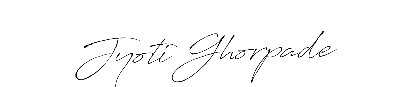 Design your own signature with our free online signature maker. With this signature software, you can create a handwritten (Antro_Vectra) signature for name Jyoti Ghorpade. Jyoti Ghorpade signature style 6 images and pictures png