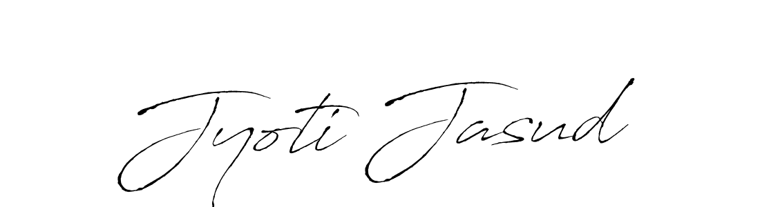 Make a beautiful signature design for name Jyoti Jasud. With this signature (Antro_Vectra) style, you can create a handwritten signature for free. Jyoti Jasud signature style 6 images and pictures png