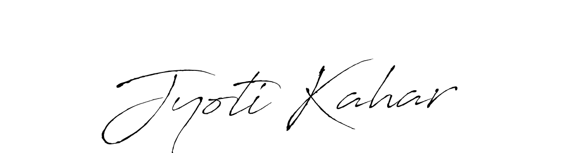 Also we have Jyoti Kahar name is the best signature style. Create professional handwritten signature collection using Antro_Vectra autograph style. Jyoti Kahar signature style 6 images and pictures png