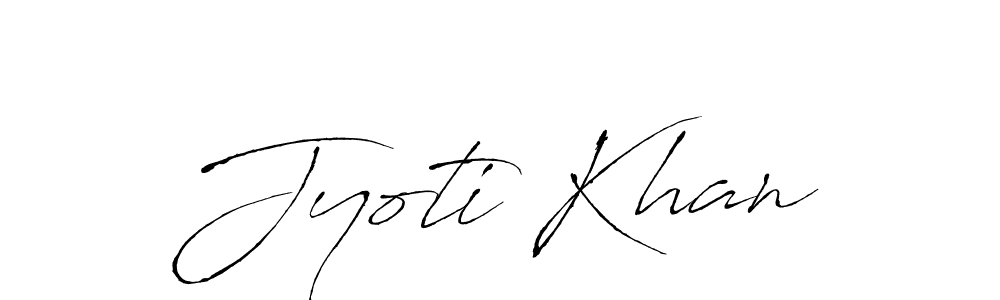 Create a beautiful signature design for name Jyoti Khan. With this signature (Antro_Vectra) fonts, you can make a handwritten signature for free. Jyoti Khan signature style 6 images and pictures png