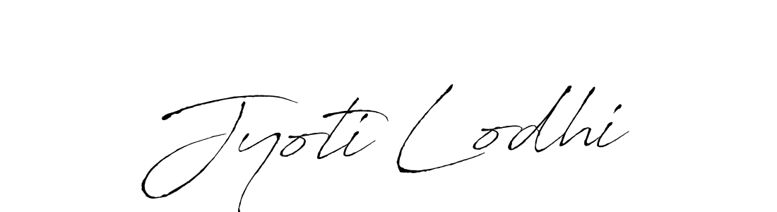 Design your own signature with our free online signature maker. With this signature software, you can create a handwritten (Antro_Vectra) signature for name Jyoti Lodhi. Jyoti Lodhi signature style 6 images and pictures png