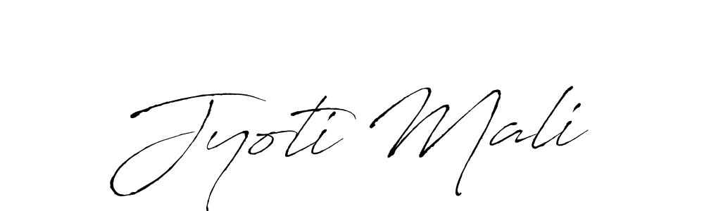 Use a signature maker to create a handwritten signature online. With this signature software, you can design (Antro_Vectra) your own signature for name Jyoti Mali. Jyoti Mali signature style 6 images and pictures png