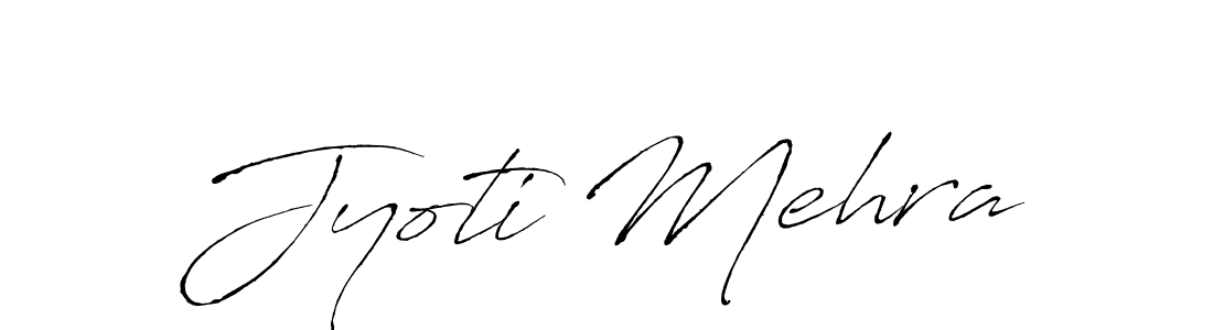 Make a beautiful signature design for name Jyoti Mehra. With this signature (Antro_Vectra) style, you can create a handwritten signature for free. Jyoti Mehra signature style 6 images and pictures png
