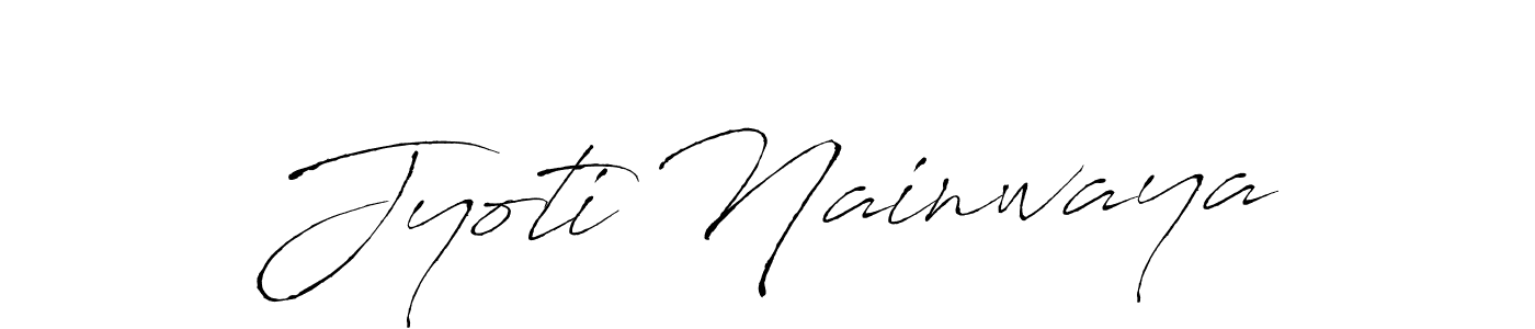 The best way (Antro_Vectra) to make a short signature is to pick only two or three words in your name. The name Jyoti Nainwaya include a total of six letters. For converting this name. Jyoti Nainwaya signature style 6 images and pictures png