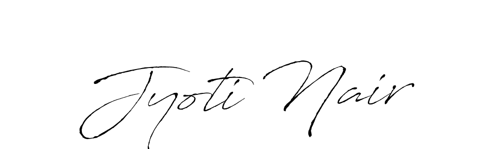Jyoti Nair stylish signature style. Best Handwritten Sign (Antro_Vectra) for my name. Handwritten Signature Collection Ideas for my name Jyoti Nair. Jyoti Nair signature style 6 images and pictures png