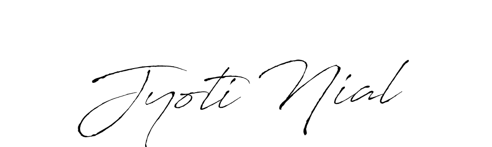Also You can easily find your signature by using the search form. We will create Jyoti Nial name handwritten signature images for you free of cost using Antro_Vectra sign style. Jyoti Nial signature style 6 images and pictures png