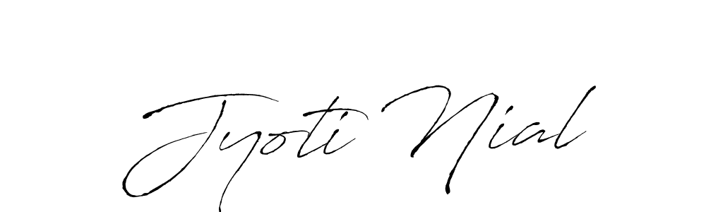 You can use this online signature creator to create a handwritten signature for the name Jyoti Nial. This is the best online autograph maker. Jyoti Nial signature style 6 images and pictures png