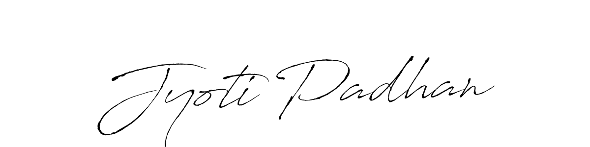 Make a beautiful signature design for name Jyoti Padhan. With this signature (Antro_Vectra) style, you can create a handwritten signature for free. Jyoti Padhan signature style 6 images and pictures png