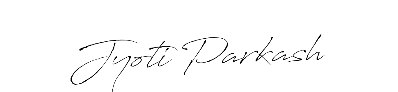 Design your own signature with our free online signature maker. With this signature software, you can create a handwritten (Antro_Vectra) signature for name Jyoti Parkash. Jyoti Parkash signature style 6 images and pictures png