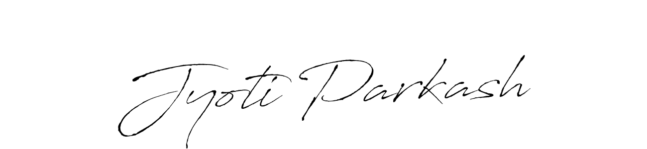 Design your own signature with our free online signature maker. With this signature software, you can create a handwritten (Antro_Vectra) signature for name Jyoti Parkash. Jyoti Parkash signature style 6 images and pictures png