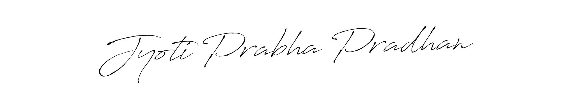 Make a beautiful signature design for name Jyoti Prabha Pradhan. With this signature (Antro_Vectra) style, you can create a handwritten signature for free. Jyoti Prabha Pradhan signature style 6 images and pictures png