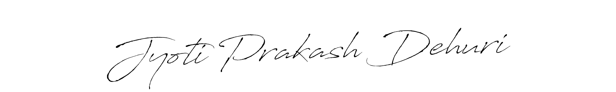 How to make Jyoti Prakash Dehuri name signature. Use Antro_Vectra style for creating short signs online. This is the latest handwritten sign. Jyoti Prakash Dehuri signature style 6 images and pictures png