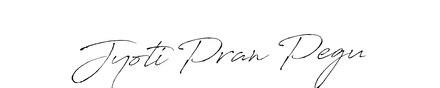 Make a beautiful signature design for name Jyoti Pran Pegu. With this signature (Antro_Vectra) style, you can create a handwritten signature for free. Jyoti Pran Pegu signature style 6 images and pictures png