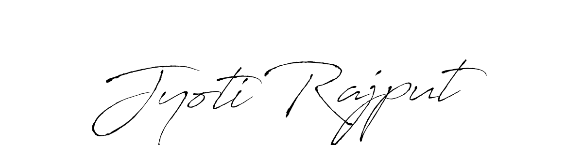 Make a beautiful signature design for name Jyoti Rajput. With this signature (Antro_Vectra) style, you can create a handwritten signature for free. Jyoti Rajput signature style 6 images and pictures png