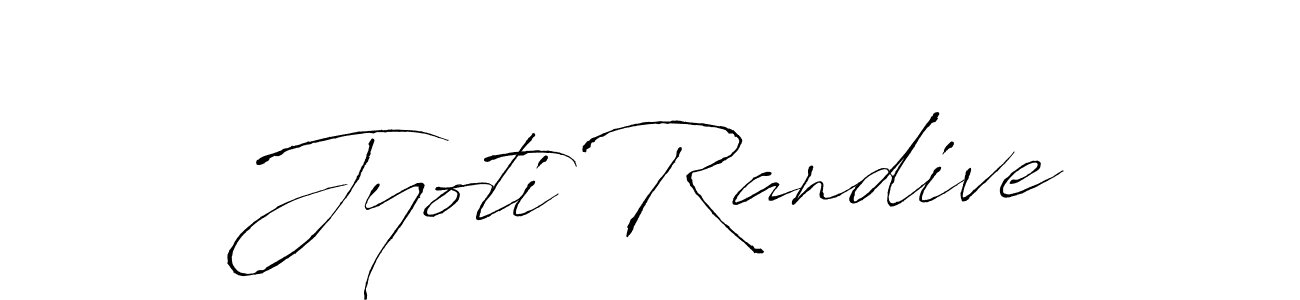 Make a beautiful signature design for name Jyoti Randive. With this signature (Antro_Vectra) style, you can create a handwritten signature for free. Jyoti Randive signature style 6 images and pictures png