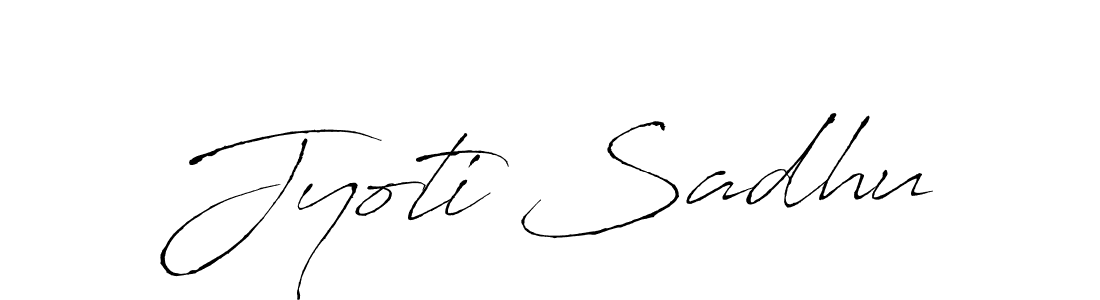 Create a beautiful signature design for name Jyoti Sadhu. With this signature (Antro_Vectra) fonts, you can make a handwritten signature for free. Jyoti Sadhu signature style 6 images and pictures png