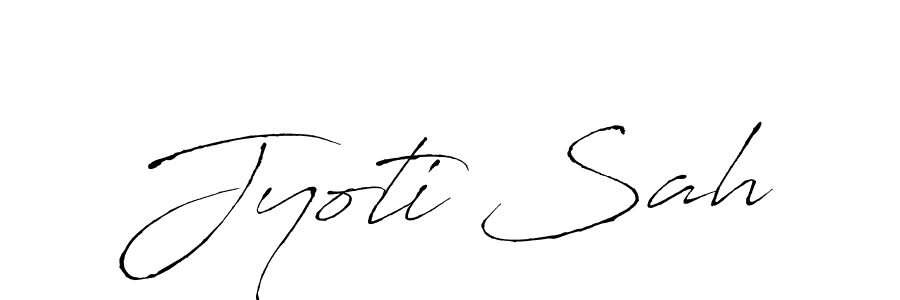Make a beautiful signature design for name Jyoti Sah. With this signature (Antro_Vectra) style, you can create a handwritten signature for free. Jyoti Sah signature style 6 images and pictures png