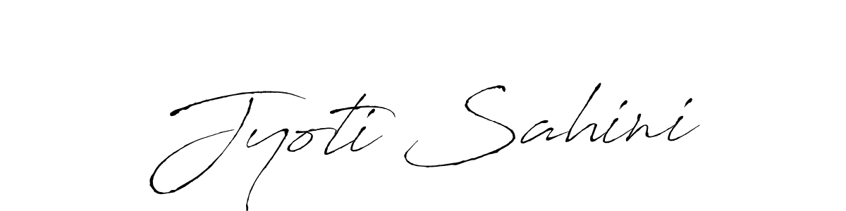 The best way (Antro_Vectra) to make a short signature is to pick only two or three words in your name. The name Jyoti Sahini include a total of six letters. For converting this name. Jyoti Sahini signature style 6 images and pictures png