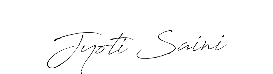 Design your own signature with our free online signature maker. With this signature software, you can create a handwritten (Antro_Vectra) signature for name Jyoti Saini. Jyoti Saini signature style 6 images and pictures png