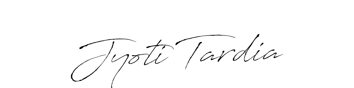 How to make Jyoti Tardia name signature. Use Antro_Vectra style for creating short signs online. This is the latest handwritten sign. Jyoti Tardia signature style 6 images and pictures png