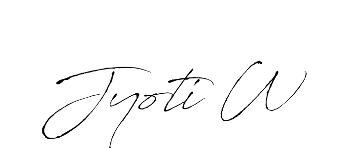 It looks lik you need a new signature style for name Jyoti W. Design unique handwritten (Antro_Vectra) signature with our free signature maker in just a few clicks. Jyoti W signature style 6 images and pictures png