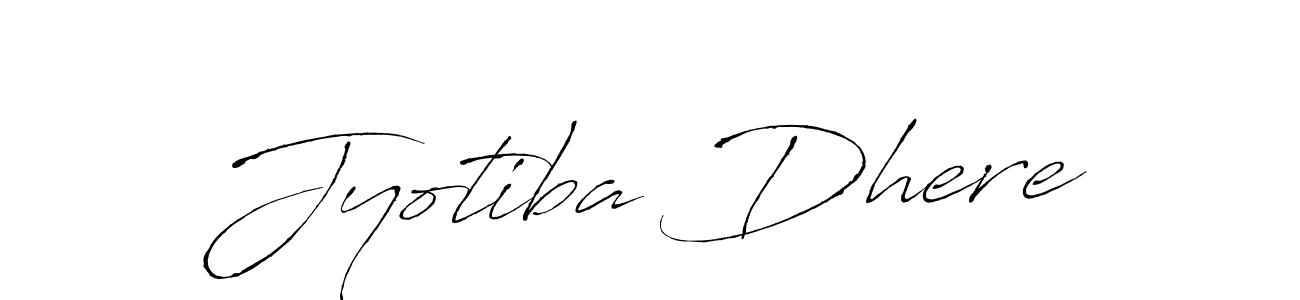 Jyotiba Dhere stylish signature style. Best Handwritten Sign (Antro_Vectra) for my name. Handwritten Signature Collection Ideas for my name Jyotiba Dhere. Jyotiba Dhere signature style 6 images and pictures png