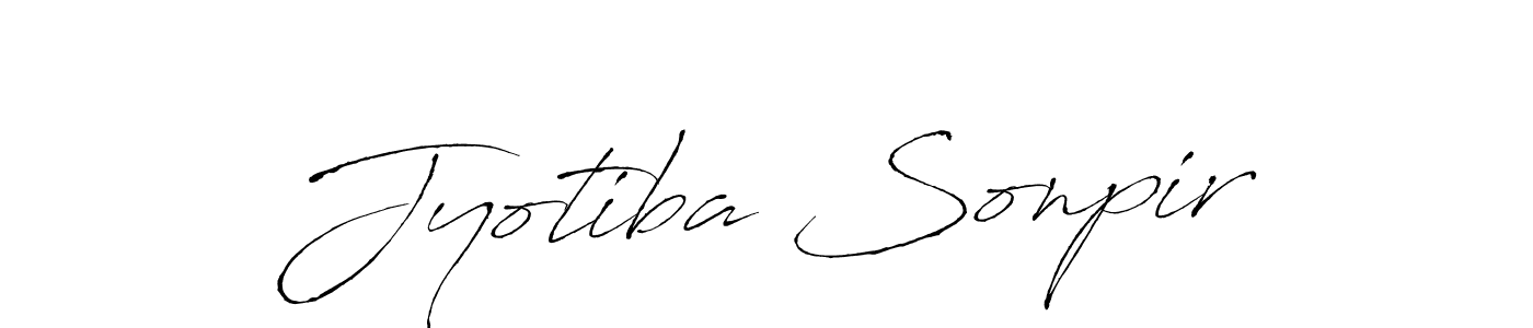How to make Jyotiba Sonpir name signature. Use Antro_Vectra style for creating short signs online. This is the latest handwritten sign. Jyotiba Sonpir signature style 6 images and pictures png