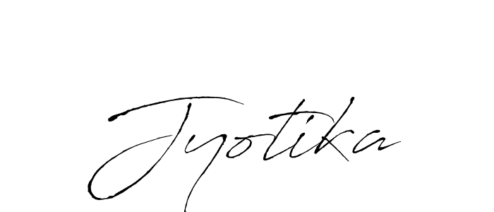 Use a signature maker to create a handwritten signature online. With this signature software, you can design (Antro_Vectra) your own signature for name Jyotika. Jyotika signature style 6 images and pictures png