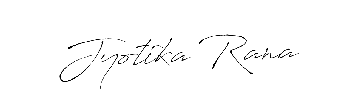 Create a beautiful signature design for name Jyotika Rana. With this signature (Antro_Vectra) fonts, you can make a handwritten signature for free. Jyotika Rana signature style 6 images and pictures png