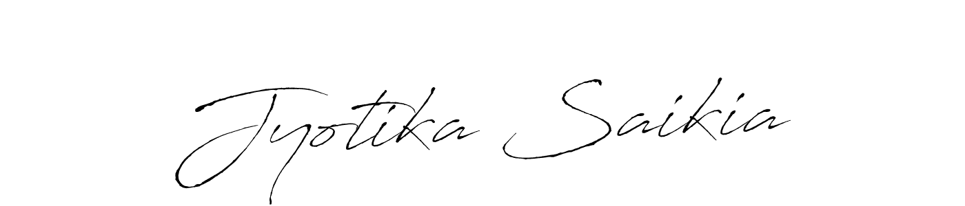 How to make Jyotika Saikia signature? Antro_Vectra is a professional autograph style. Create handwritten signature for Jyotika Saikia name. Jyotika Saikia signature style 6 images and pictures png